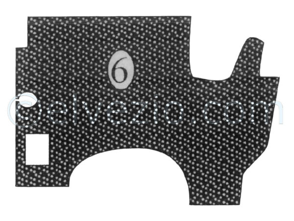 Bonnet Rubber Mat #6 for Autobianchi Bianchina Panoramica with Square Tank.