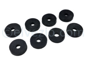 Number Plate Rubber Spacers Set for Fiat 500, 600, 600 Multipla and Autobianchi Bianchina.