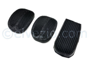 Accelerator Brake And Clutch Pedals Covers for Fiat 500 D and Nuova 500.