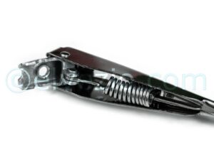 Chromed Wiper Arms Set - Small Bayonet Fitting for Fiat 500 D, 500 Giardiniera Base D, 500 F until 1968, 600 and 600 Multipla from 1960 and Bianchina Berlina, Panoramica, Cabrio and Trasformabile.