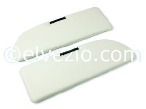 Sun Visors in Ivory Color for Fiat 500 D, 500 F, 500 Giardiniera Base D, 600, 600 Multipla and Bianchina Trasformabile, Berlina Base D, Panoramica Base D and Cabriolet Base D.