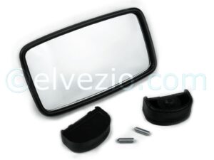 External Black Plastic Mirror for Fiat 500 N, 500 D, 500 F, 500 L, 500 R, 500 Giardiniera and 600.
