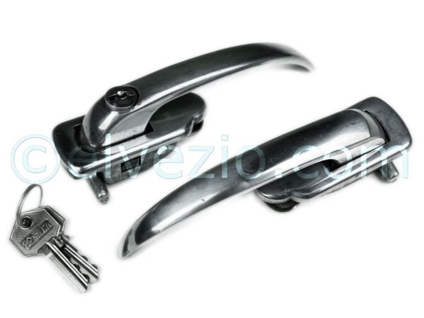 External Aluminum Handles for Fiat 500 N, 500 D and 500 Giardiniera.
