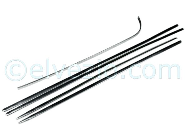 Aluminum Bonnet And Sides Mouldings for Fiat 500 N and 500 D.