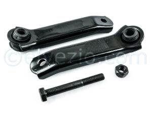 Complete Front Suspension Arms for Fiat 500 N, 500 D, 500 F, 500 L, 500 Giardiniera and 500 R until chassis 5.172.925 and Autobianchi Bianchina Berlina, Trasformabile, Panoramica and Cabriolet. Ref. O.E. 4339576.