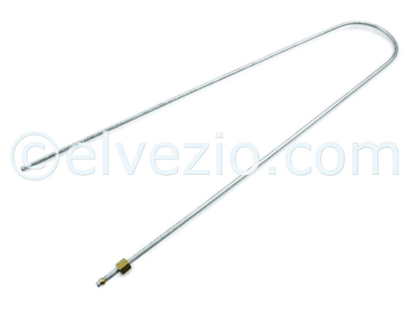 Flexible Metallic Petrol Hose With Threaded Fitting for Fiat 500 N, 600 and Autobianchi Bianchina Trasformabile Base N.