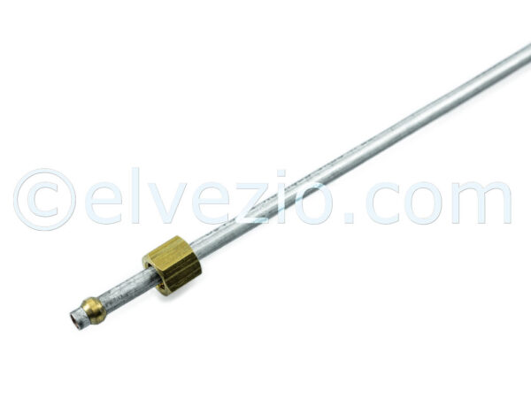 Flexible Metallic Petrol Hose With Threaded Fitting for Fiat 500 N, 600 and Autobianchi Bianchina Trasformabile Base N.