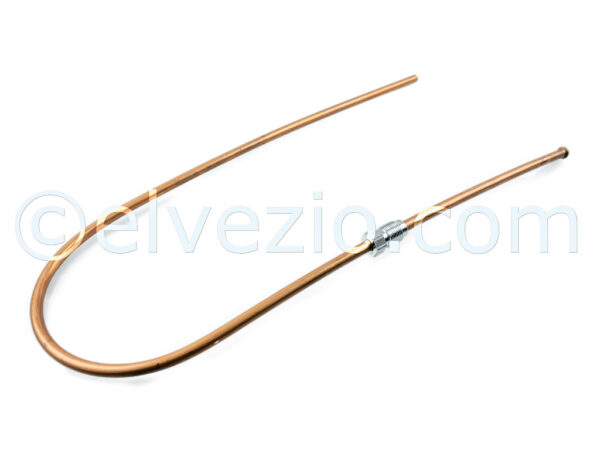 Copper Oil Pipe From Tank To Brake Pump for Fiat 500 D from chassis 244.293 (1961), 500 Giardiniera Base D from 1961 and Autobianchi Bianchina Trasformabile Base D, Berlina Base D, Panoramica Base D and Cabriolet Base D all models from 1961.