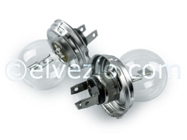 Headlight Bulbs 12V 45/40W for Fiat 500 F, 500 L, 500 R, 500 Giardiniera Base F and Autobianchi Bianchina Berlina Base F, Panoramica Base F and Cabriolet Base F.