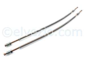 Rear Copper Brake Hoses for Fiat 500 N, 500 D, 500 Giardiniera until 1968, 500 F until chassis 1.799.301 and Autobianchi Bianchina Trasformabile, Berlina, Panoramica and Cabriolet.