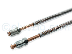Rear Copper Brake Hoses for Fiat 500 N, 500 D, 500 Giardiniera until 1968, 500 F until chassis 1.799.301 and Autobianchi Bianchina Trasformabile, Berlina, Panoramica and Cabriolet.