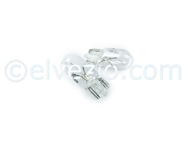 Side Blinkers Lights Bulbs 12V 5W for Fiat 500 N, 500 D, 500 F, 500 L, 500 R, 500 Giardiniera, 600, 600 Multipla and Autobianchi Bianchina Berlina, Trasformabile, Cabriolet and Panoramica.