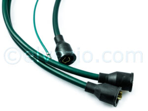 Green Spark Plug Cables - Coil Right Side for Fiat 500 F, 500 L, 500 R and Autobianchi Bianchina Berlina and Cabriolet.