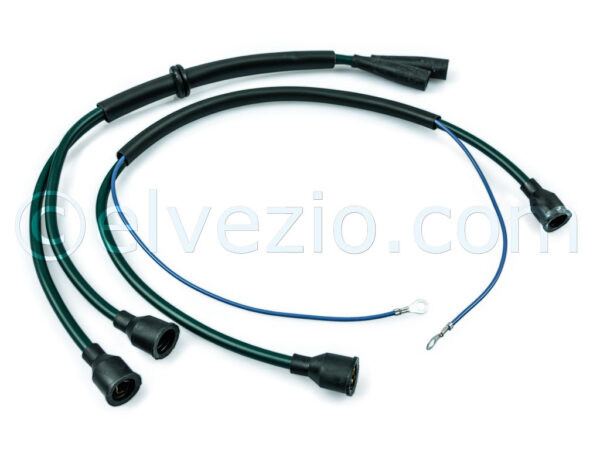 Green Spark Plug Cables for Fiat 500 Giardiniera and Autobianchi Bianchina Panoramica.