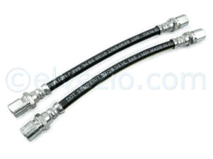 Rear Flexible Brake Hoses for Fiat 500 F from chassis 1.799.302, 500 L, 500 R, 500 Giardiniera from 1968 and Fiat 126. Ref. O.E. 4167824