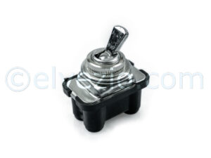 Speedometer Light Switch 2 Contacts With Rounded Connectors for Fiat 500 N and 500 D.