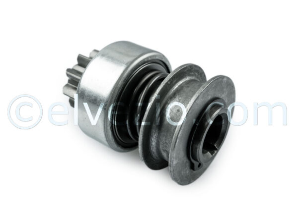 Starter Motor Pinion - 9 Teeth for Fiat 500 F, 500 L, 500 Giardiniera Base F and Autobianchi Bianchina Berlina Base F, Panoramica Base F and Cabriolet Base F.