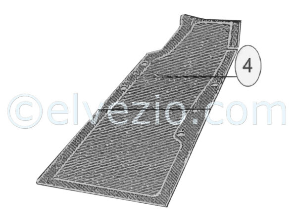 Tappeto 4 pianale destro