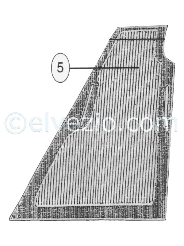 Tappeto 5 pianale sinistro