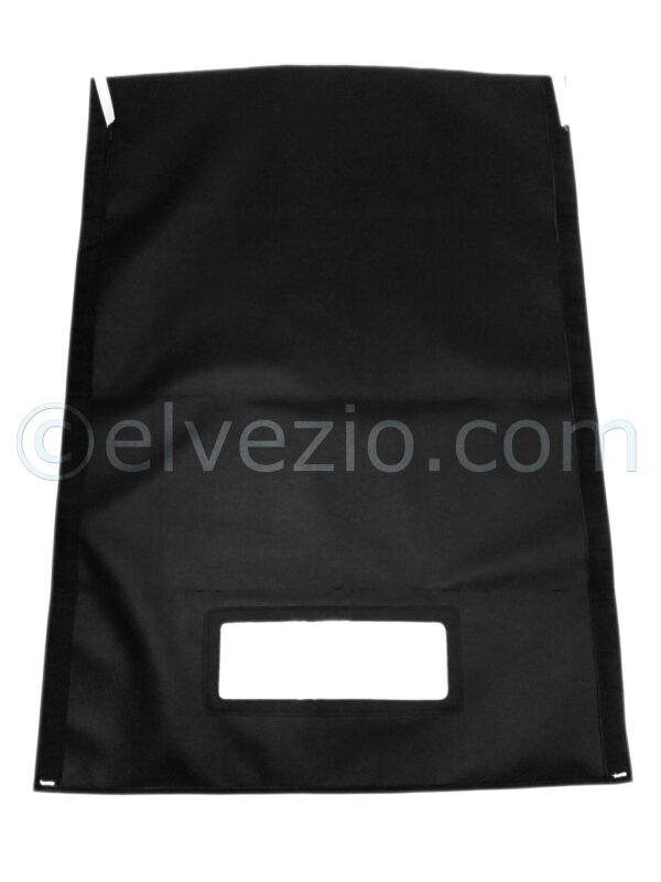 Capote In Tela Colore Nero Con Lunotto Cucito per Fiat Topolino A.