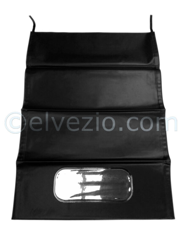 Soft Top In Black PVC With Electro-welded Rear Window for Fiat Topolino B-C.