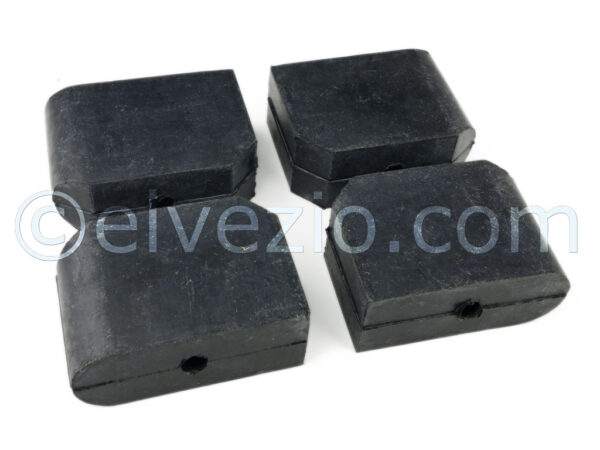 Distanziali Paraurti In Gomma per Fiat 600.