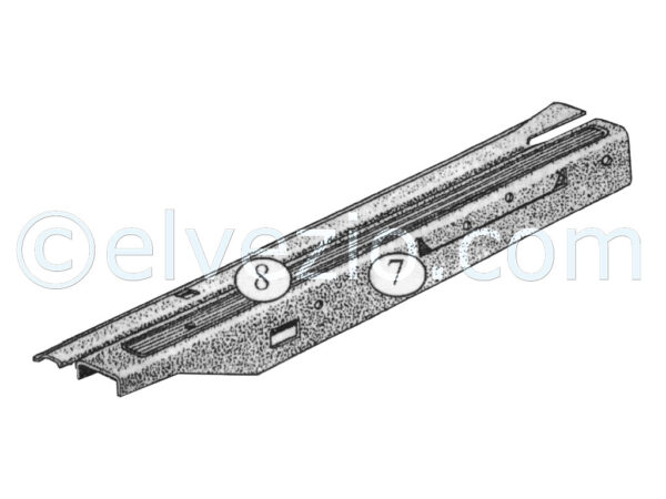 Tappeti 7-8 Ponte Centrale per Fiat 600 Multipla.