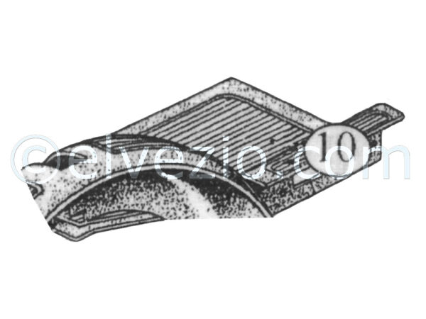 Tappeto 10 pianale anteriore sinistro