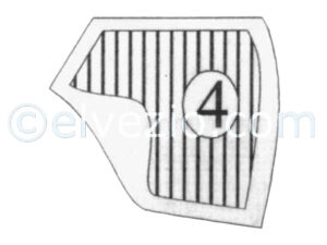 Tappeto 4 passaruota destro