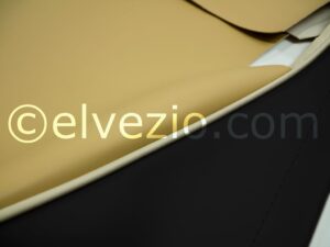 Tappezzeria Sedili Anteriori E Posteriori In Vipla Con Lunetta In Vipla Colore Panna per Fiat 500 N. F1118