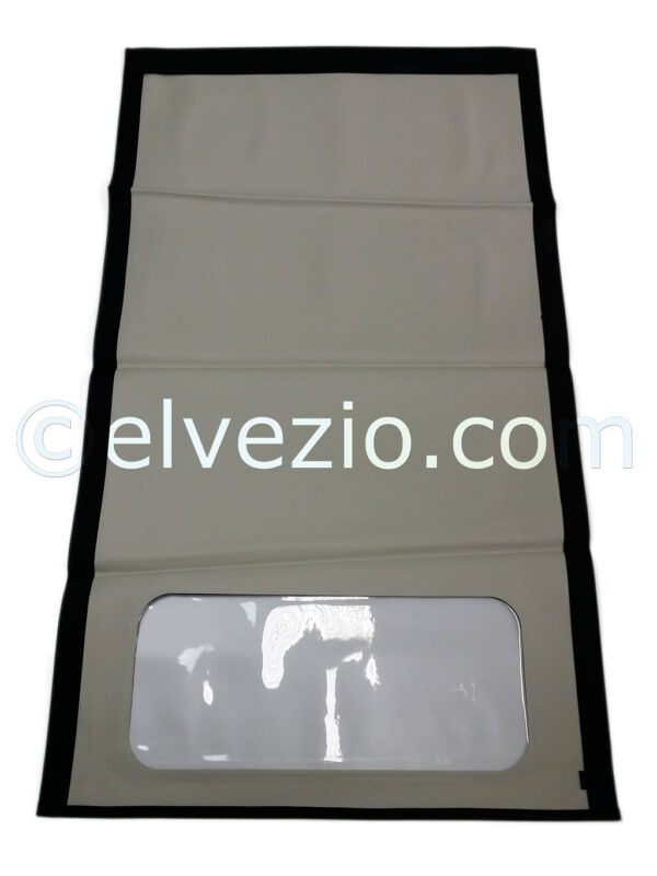 Soft Top In PVC With Electro-welded Rear Window for Fiat 500 N and 500 D Trasformabile.