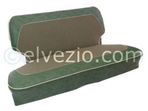 Tappezzeria Sedili Anteriori E Posteriori In Vipla Maculata E Tessuto A Quadri per Fiat 600 Trasformabile 1^ Serie Vetri Scorrevoli. F1105