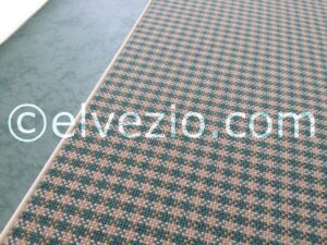 Tappezzeria Sedili Anteriori E Posteriori In Vipla Maculata E Tessuto A Quadri per Fiat 600 Trasformabile 1^ Serie Vetri Scorrevoli. F1105
