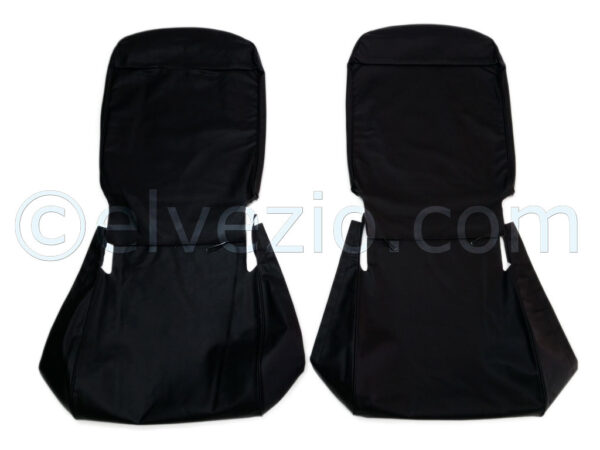 Tappezzeria Sedili Anteriori E Posteriori In Vipla Con Lunetta Dritta In Vipla In Tinta per Fiat 600 D e 600 E. F1109