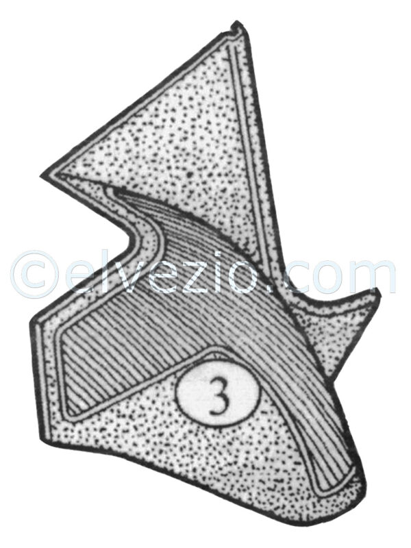 Tappeto 3 passaruota destro