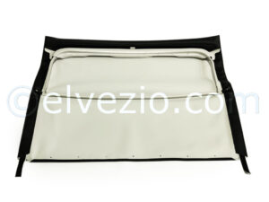 Soft Top In Black PVC And Frame In Grey Color for Fiat 500 F.