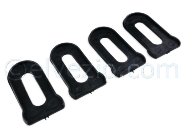 Bumper Brackets Seals for Fiat 500 N, 500 D, 500 F, 500 L, 500 R, 500 Giardiniera (only front) and 600.