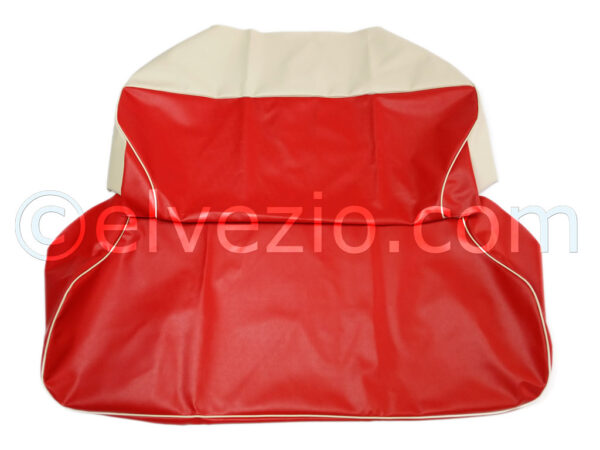 Tappezzeria Sedili Anteriori E Posteriori In Vipla E Lunetta In Vipla Colore Panna per Fiat 500 Giardiniera. F1130