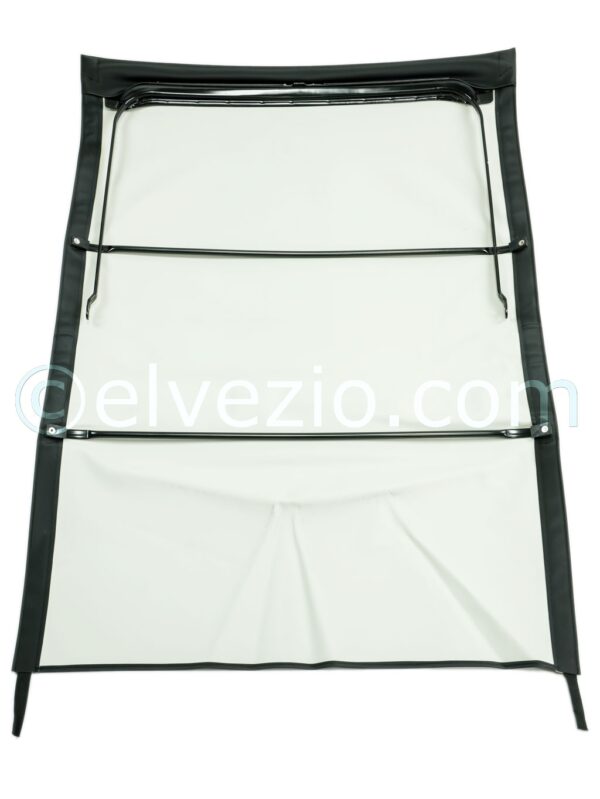 Soft Top In Black PVC And Frame for Fiat 500 Giardiniera Base F.
