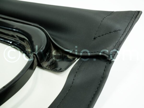 Soft Top In Black PVC And Frame for Fiat 500 Giardiniera Base F.