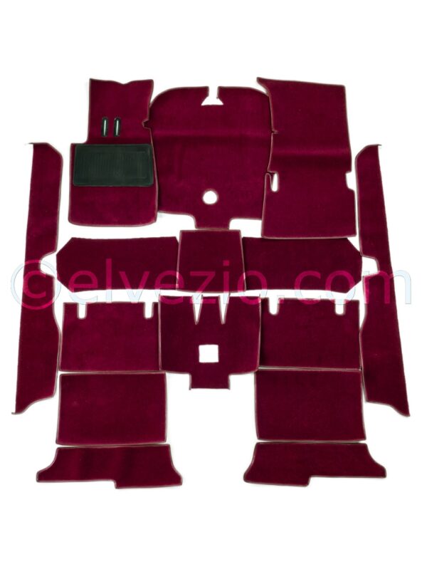 Fondo In Moquette Lana Senza Tappeti In Gomma per Fiat 2300 S Coupé. F6003