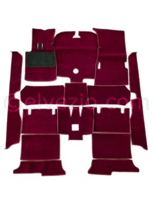 Fondo In Moquette Lana Senza Tappeti In Gomma per Fiat 2300 S Coupé. F6003