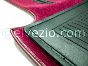 Fondo In Moquette Lana Senza Tappeti In Gomma per Fiat 2300 S Coupé. F6003