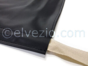 Soft Top In Black PVC - Short Model for Fiat 500 N and 500 D.