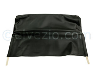 Soft Top In Black PVC And Frame - Short Model for Fiat 500 N and 500 D.