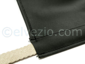 Soft Top In Black PVC And Frame - Short Model for Fiat 500 N and 500 D.