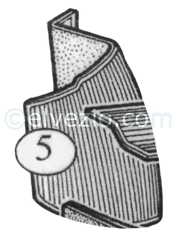 Tappeto 5 passaruota destro