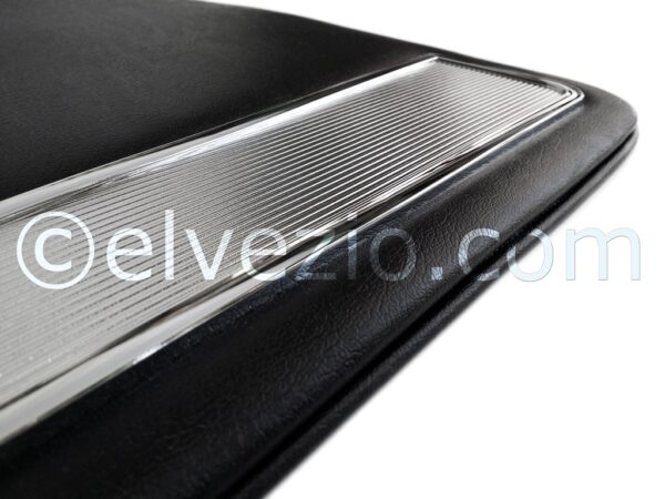Front Pre-Printed Panels In Black Skai for Fiat 124 Spider Europa.