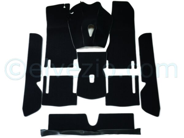 Acrylic Carpet Set - Without Central Console for Fiat 124 Spider. F4822