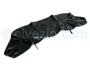 Folding Top Cover In Electro-Welved Black Skai for Fiat 124 Spider 1600-1800 cc.